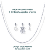 Whimsy Teddy Bear Charm Necklace