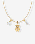 Whimsy Teddy Bear Charm Necklace