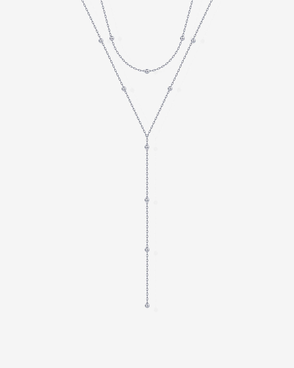 Beaded Tassel Lariat Necklace
