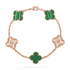 CLOVER 5 MOTIF MALACHITE BRACELET COLLECTION VIP