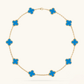 CLOVER | 10-Motif Blue Necklace