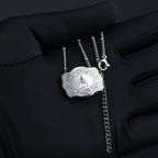 Dainty Belt Buckle Letter Initial Necklaces