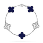 CLOVER 5 MOTIF LAPIS LAZULI BRACELET COLLECTION VIP
