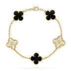 CLOVER 5 MOTIF ONYXS BRACELET COLLECTION