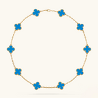 CLOVER | 10-Motif Blue Necklace