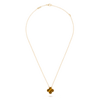 Clover Red Necklace - Bold, Elegant Accessory