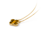 CLOVER Tiger Necklace – Bold, Nature-Inspired Pendant for Everyday Wear