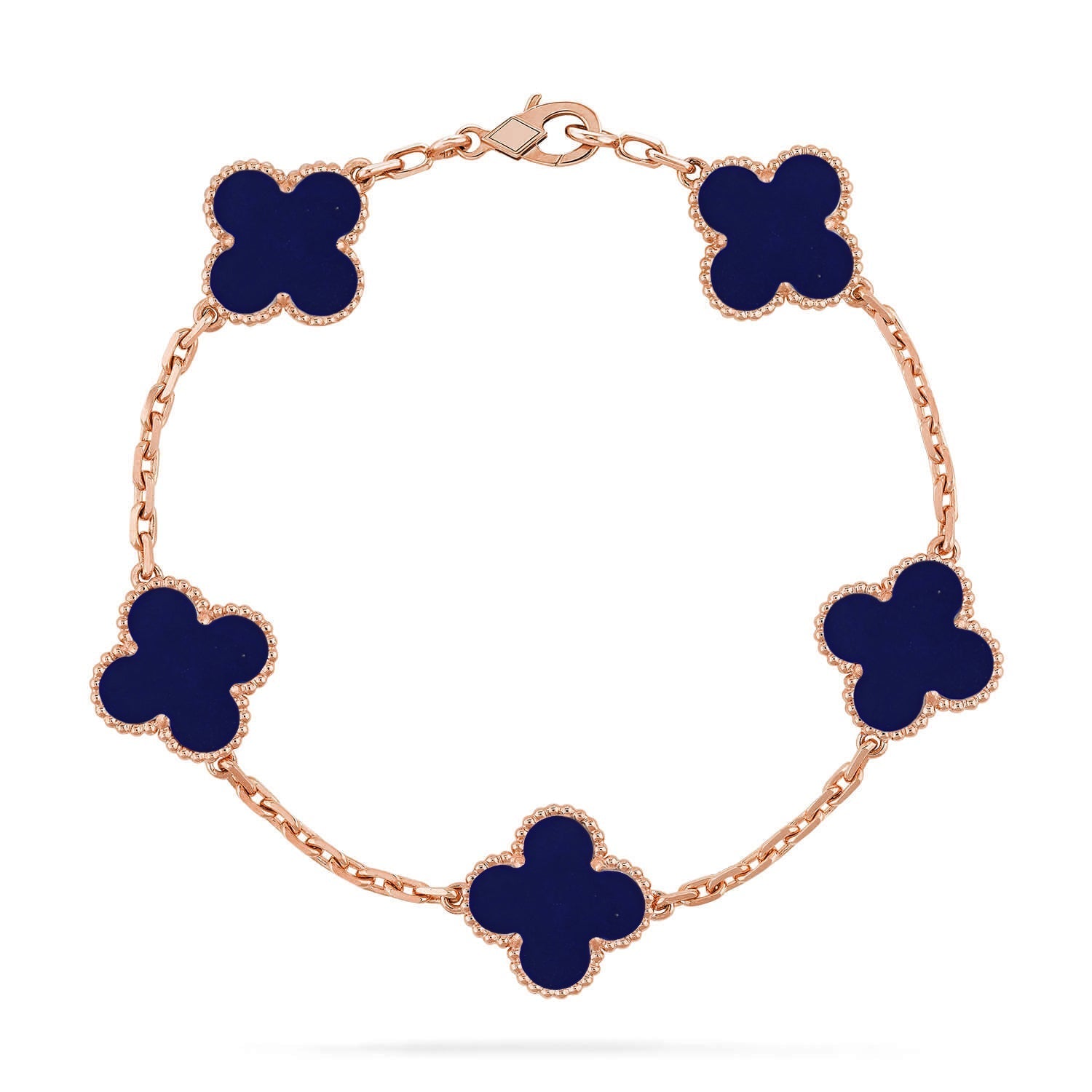 CLOVER 5 MOTIF LAPIS LAZULI BRACELET COLLECTION VIP