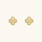 CLOVER Gold Earrings - Elegant Clover Design