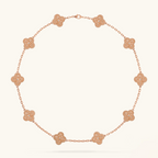 CLOVER | Pink Necklace with 10 Motifs
