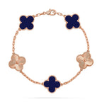 CLOVER 5 MOTIF LAPIS LAZULI BRACELET COLLECTION VIP