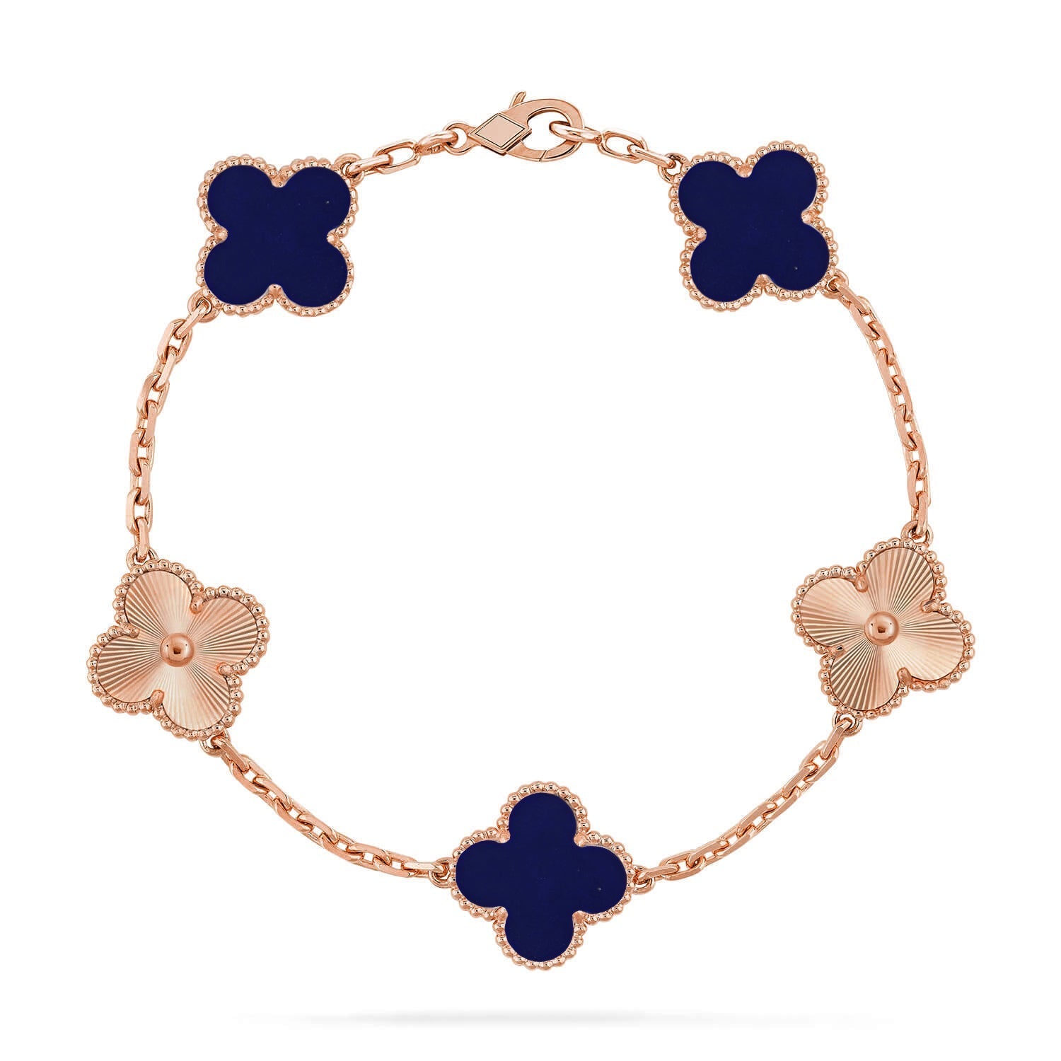 CLOVER 5 MOTIF LAPIS LAZULI BRACELET COLLECTION VIP