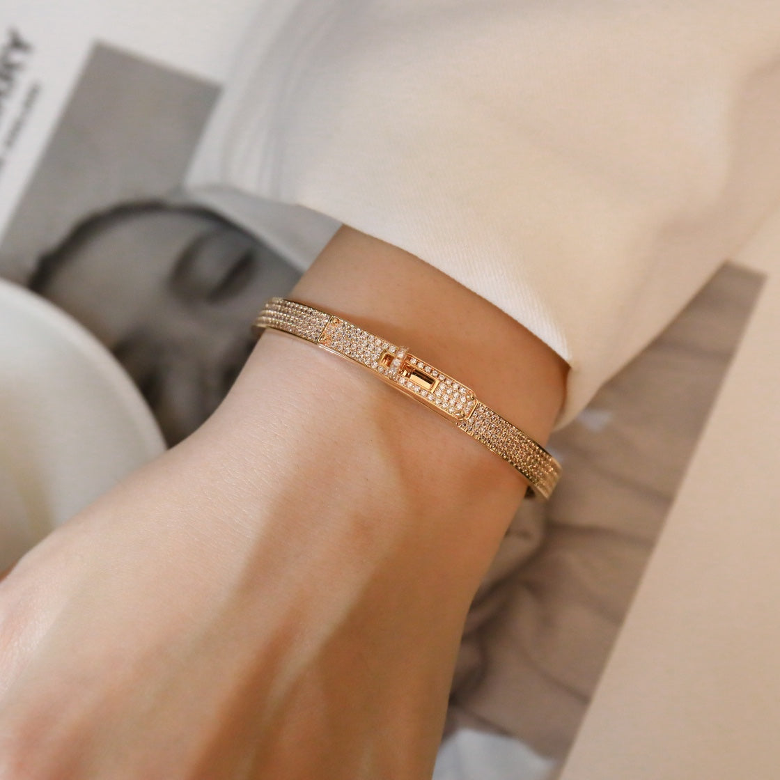 KELLY BRACELET DIAMOND PAVED VIP