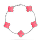 CLOVER 5 MOTIFS PINK MOP BRACELET COLLECTION