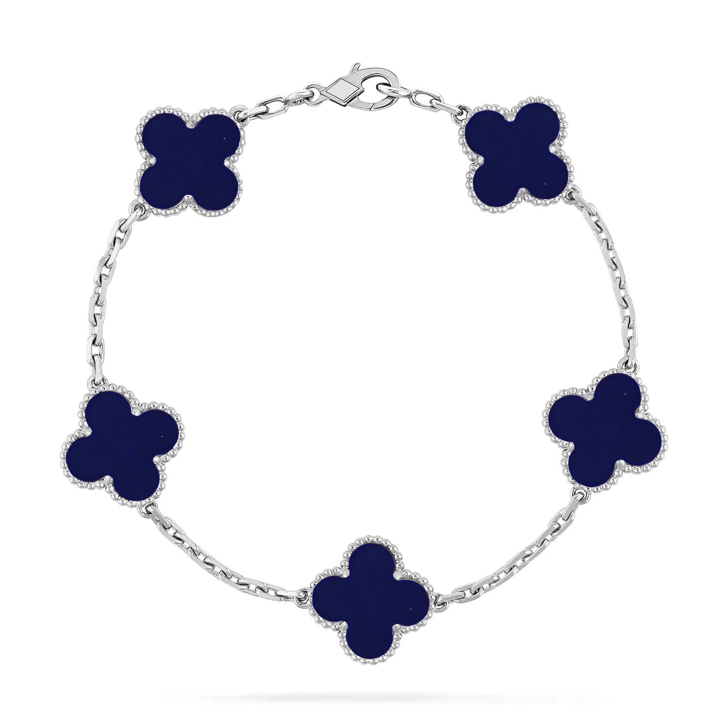 CLOVER 5 MOTIF LAPIS LAZULI BRACELET COLLECTION VIP
