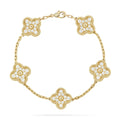 CLOVER 5 MOTIF FULL DIAMOND BRACELET COLLECTION