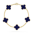 CLOVER 5 MOTIF LAPIS LAZULI BRACELET COLLECTION VIP