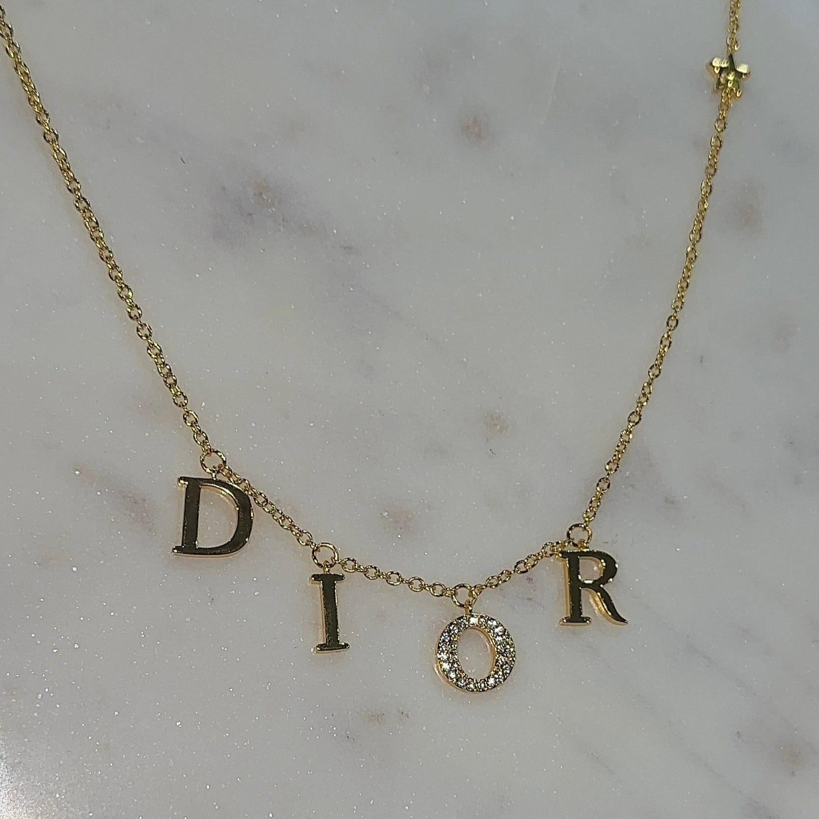 Exclusive Gold DR Necklace