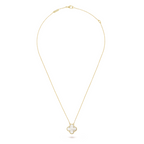 CLOVER White/Gold Necklace – Timeless Elegance for Everyday Style