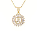 Circle Initial Necklace