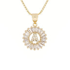 Circle Initial Necklace