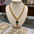 Emerald Pendant Necklace