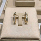 Vintage gold and diamond earrings