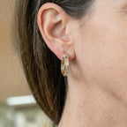 Vintage gold and diamond earrings