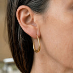 Antique Gold Hoop Earrings