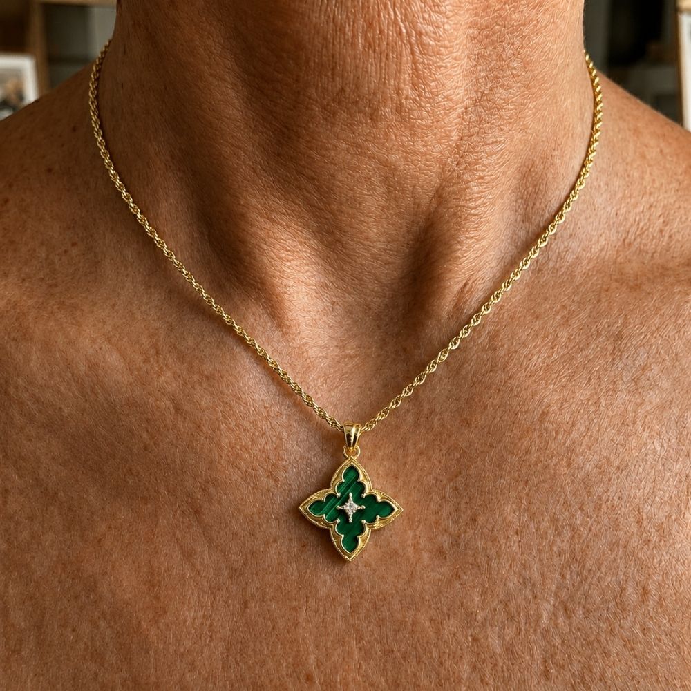 Emerald Pendant Necklace