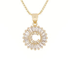 Circle Initial Necklace
