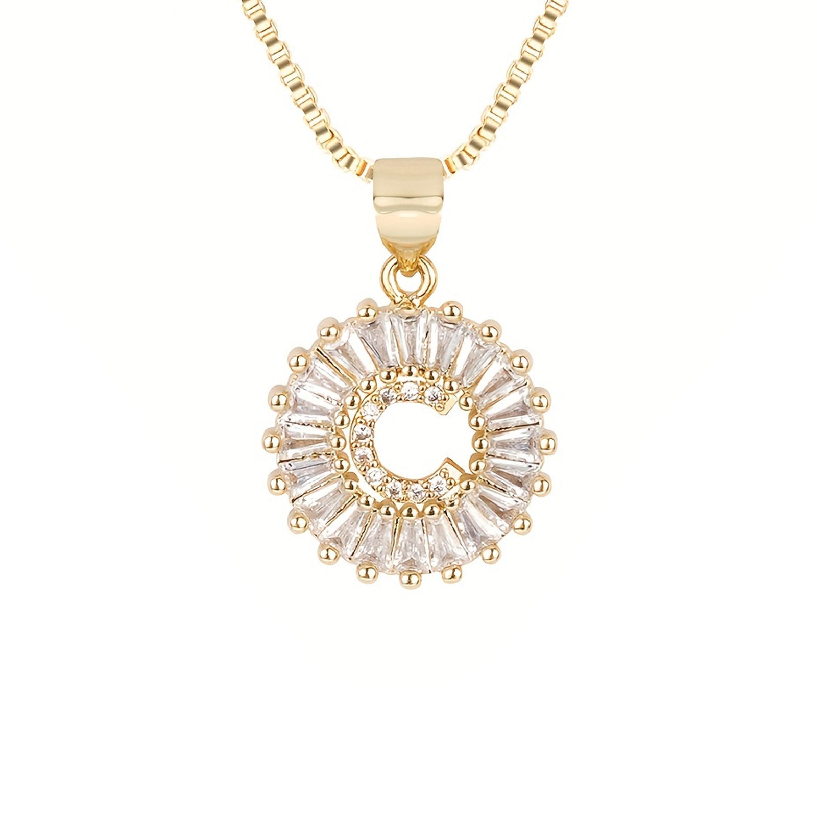 Circle Initial Necklace