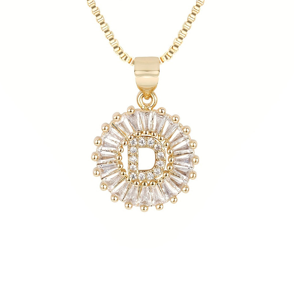 Circle Initial Necklace
