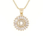 Circle Initial Necklace