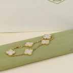 CLOVER WHITE PEARL MOP 5 MOTIF BRACELET COLLECTION