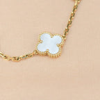 CLOVER WHITE PEARL MOP 5 MOTIF BRACELET COLLECTION
