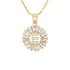 Circle Initial Necklace