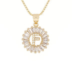Circle Initial Necklace