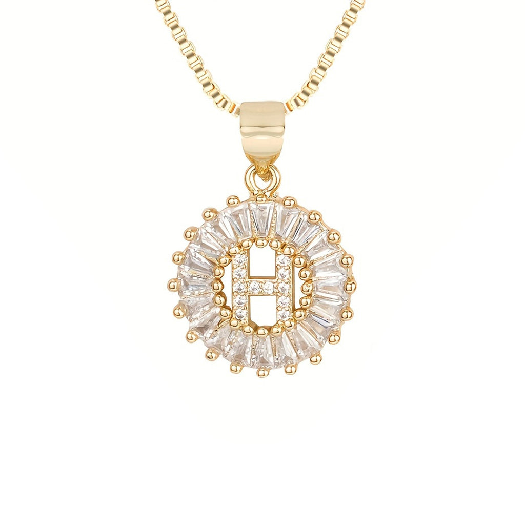 Circle Initial Necklace