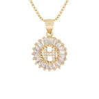 Circle Initial Necklace
