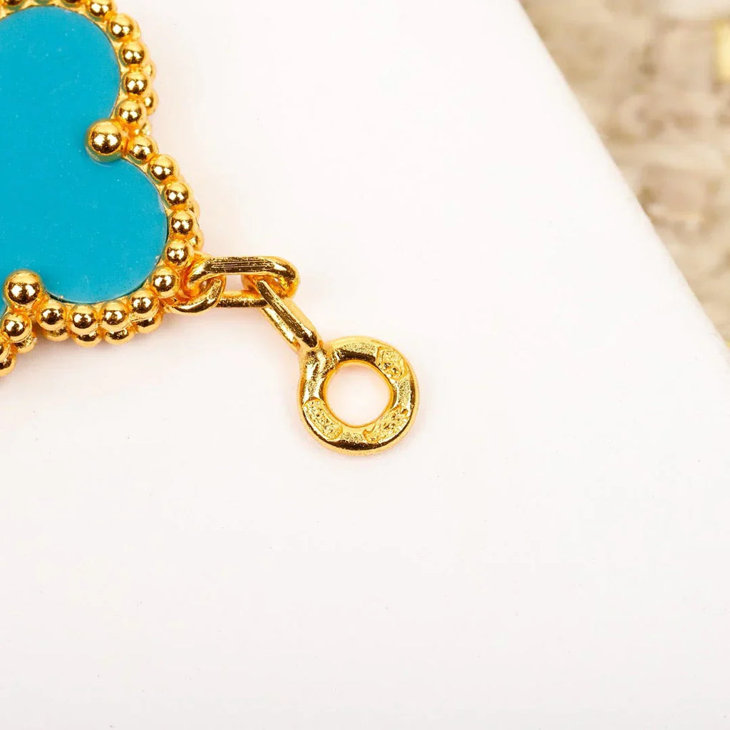 CLOVER 5 MOTIF TURQUOISE BRACELET COLLECTION