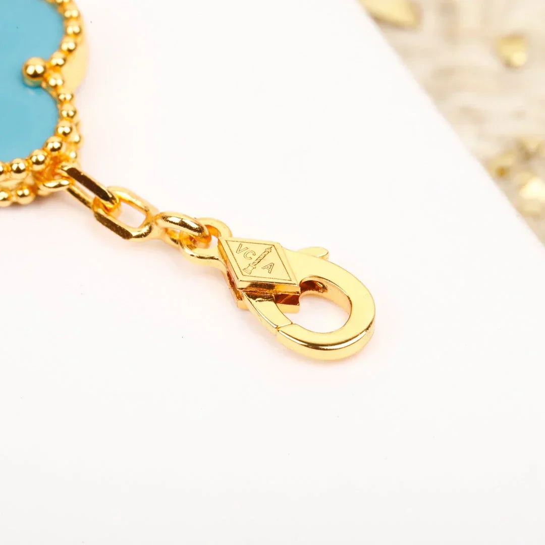 CLOVER 5 MOTIF TURQUOISE BRACELET COLLECTION