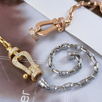 FORCE LARGE HORSESHOE CLASP METAL BRACELET