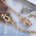 FORCE LARGE HORSESHOE CLASP METAL BRACELET