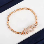 FORCE LARGE HORSESHOE CLASP METAL BRACELET