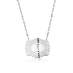 Dainty Belt Buckle Letter Initial Necklaces