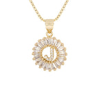 Circle Initial Necklace