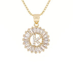 Circle Initial Necklace