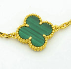 CLOVER 5 MOTIF MALACHITE BRACELET COLLECTION VIP