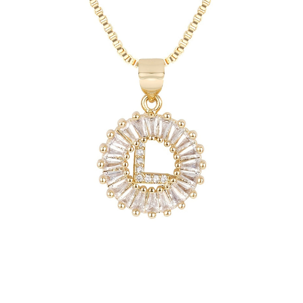 Circle Initial Necklace